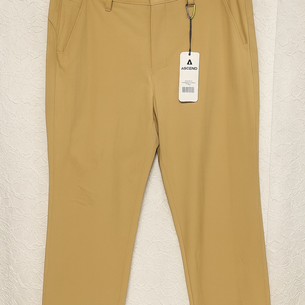 Ascend Men's Performance Ripstop Stretch Pants Chestnut 34x30 NWT